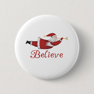 Santa Believe 2 Inch Round Button