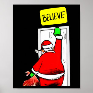 Santa Believe Christmas Poster