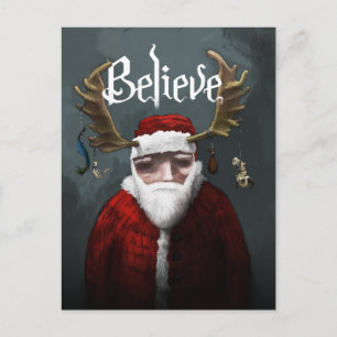 Santa "Believe" Holiday Postcard