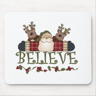 Santa Believe T-shirts and Gifts Mouse Pad