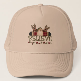 Santa Believe T-shirts and Gifts Trucker Hat