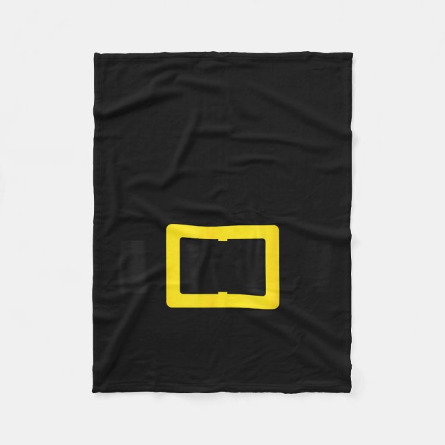 Santa Belt Funny Cute Halloween Christmas Costume  Fleece Blanket (Front)