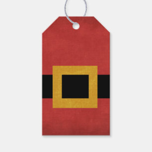 Santa Belt Holiday Gift Tag