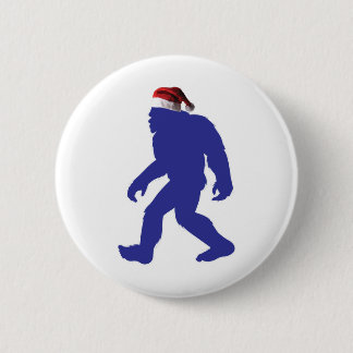 Santa-Bigfoot 2 Inch Round Button