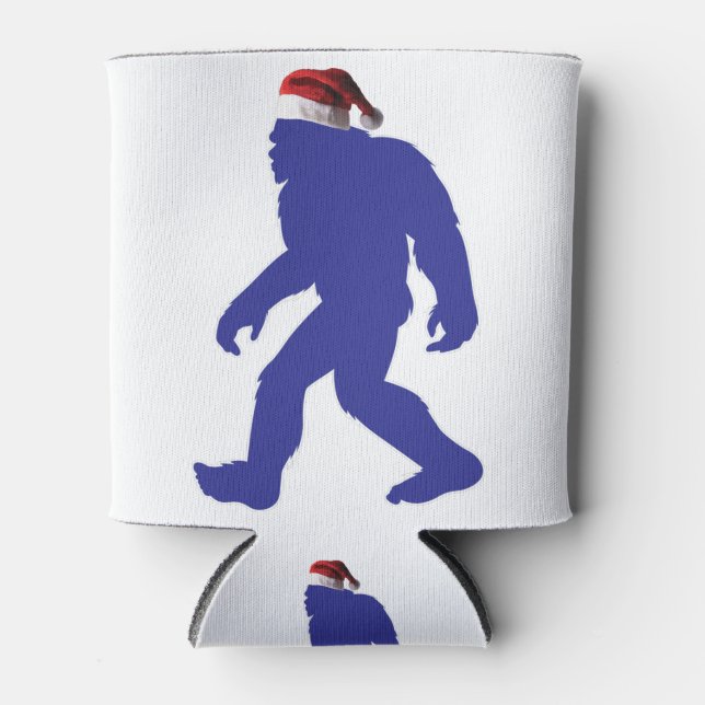 Santa-Bigfoot Can Cooler (Front)