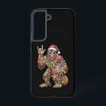 Santa Bigfoot Christmas Lights Rock Funny  Samsung Galaxy Case<br><div class="desc">Santa Bigfoot Christmas Lights Rock Funny Sasquatch Believe</div>