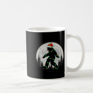 Santa Bigfoot Christmas Lights Rock Funny Sasquatc Coffee Mug