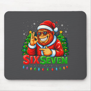 Santa Bigfoot Christmas Sasquatch 67 Funny Meme Si Mouse Pad