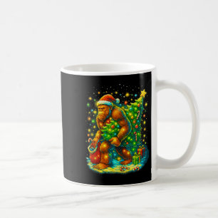 Santa Bigfoot Christmas Tree Funny Sasquatch Xmas  Coffee Mug