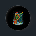 Santa Bigfoot Christmas Tree Sasquatch Xmas Lights 2 Inch Round Button<br><div class="desc">Santa Bigfoot Christmas Tree Sasquatch Xmas Lights Premium</div>