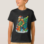 Santa Bigfoot Christmas Tree Sasquatch Xmas Lights T-Shirt<br><div class="desc">Santa Bigfoot Christmas Tree Sasquatch Xmas Lights And Snow</div>