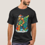 Santa Bigfoot Christmas Tree Sasquatch Xmas Lights T-Shirt<br><div class="desc">Santa Bigfoot Christmas Tree Sasquatch Xmas Lights And Snow</div>