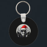 Santa Bigfoot Christmas Tree Xmas Lights Funny Sas Keychain<br><div class="desc">Santa Bigfoot Christmas Tree Xmas Lights Funny Sasquatch</div>