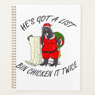 Santa Bin Chicken Planner