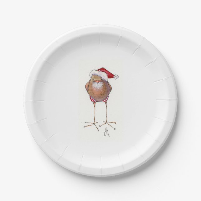 Santa bird plate (Front)