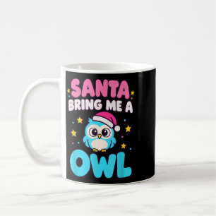Santa Bring A Owl Christmas Funny Christmas Animal Coffee Mug