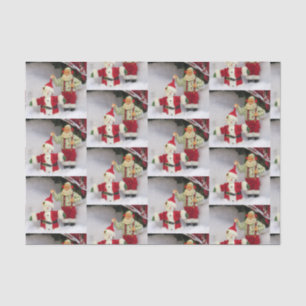 Santa Builds a Snowman Tissue Paper