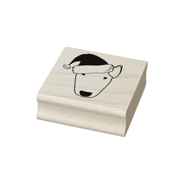 Santa Bully bull terrier stamp (Stamp)