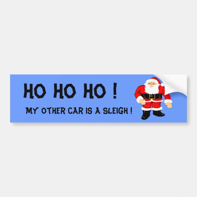 Santa Bumper Sticker (Front)