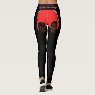 Santa Butt Leggings Black