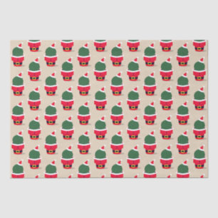 Santa Cactus Holiday Desert Christmas Tissue Paper