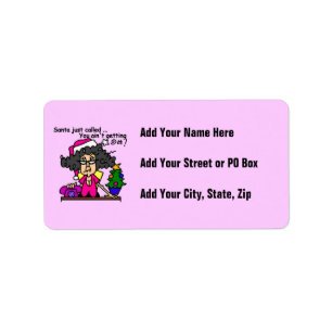 Santa Called Label