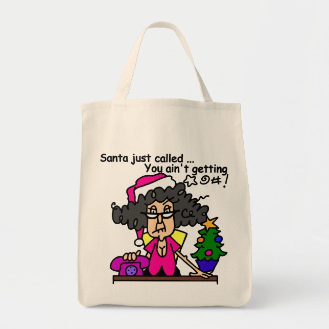 Santa Called Tote Bag (Front)