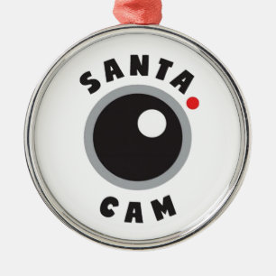 Santa Cam Christmas Ornament