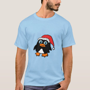 Santa Cap Penguin T-Shirt