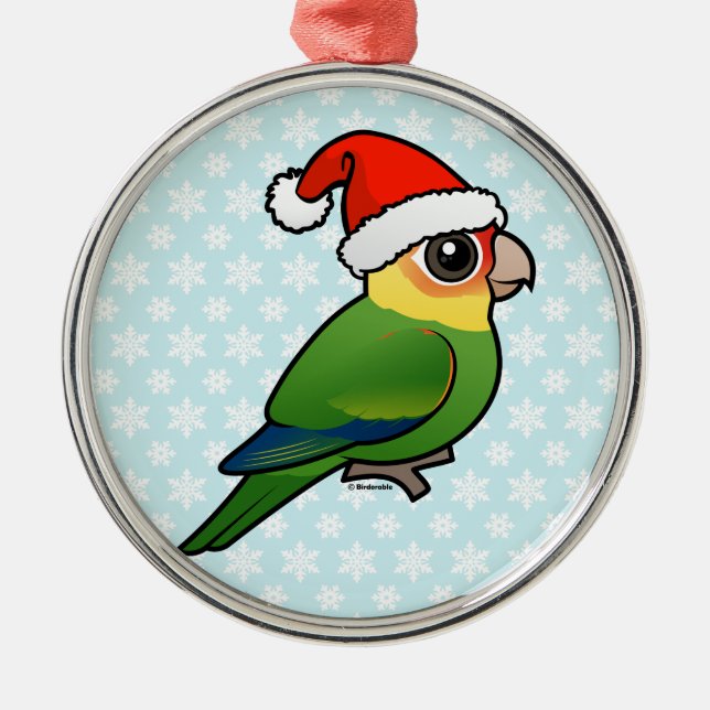 Santa Carolina Parakeet Metal Ornament (Front)