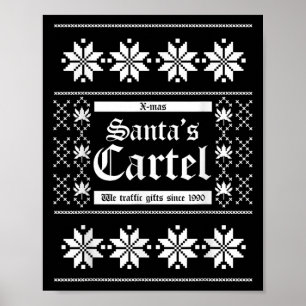Santa Cartel Ugly Christmas Poster