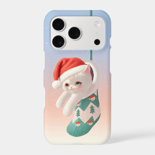 Santa Cat: Bao Bao in Christmas Stocking Art