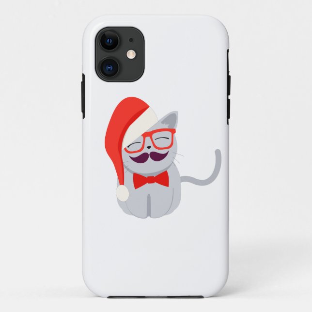 Santa Cat Case-Mate iPhone Case (Back)