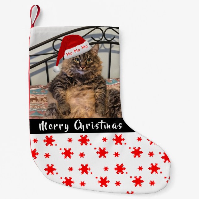 Santa Cat Christmas Stocking (Front)