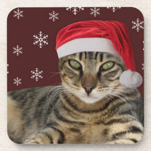 Santa Cat Coasters
