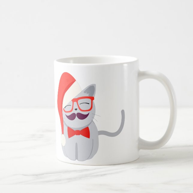Santa Cat Coffee Mug (Right)