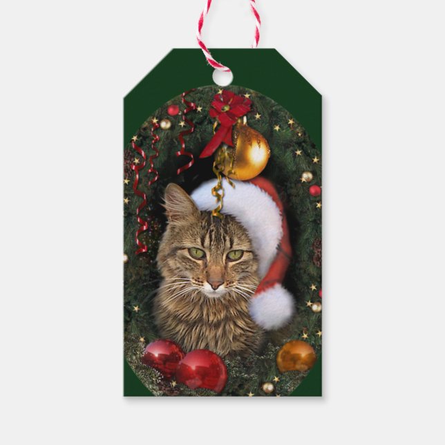 Santa Cat Gift Tags (Front)