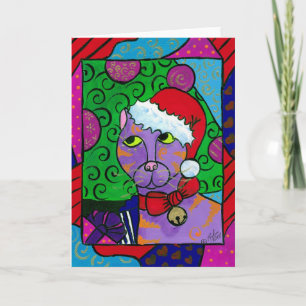 Santa Cat Holiday Card