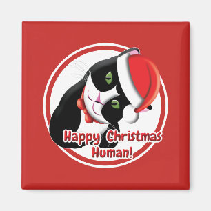 Santa Cat Magnet