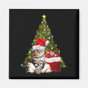 Santa Cat Magnet