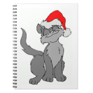 SANTA CAT NOTEBOOK
