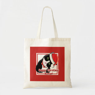 Santa Cat Tote Bag