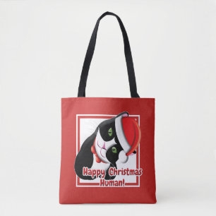 Santa Cat Tote Bag