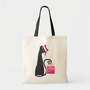 Santa Cat Tote Bag