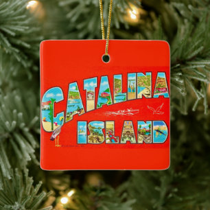 Santa Catalina Island Ceramic Ornament