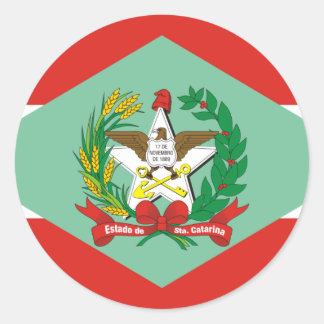 Santa Catarina, Brazil Classic Round Sticker