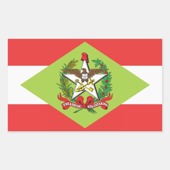 Santa Catarina, Brazilian state flag Stickers (Front)