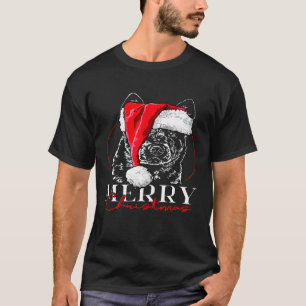 Santa Cattle Dog Heeler Merry Christmas Dog Mom T-Shirt