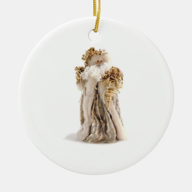 santa ceramic ornament (Front)