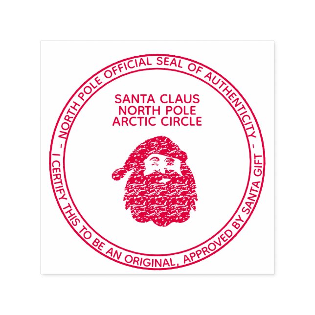 Santa certified North Pole Gift for Kids Self-inking Stamp (Design)